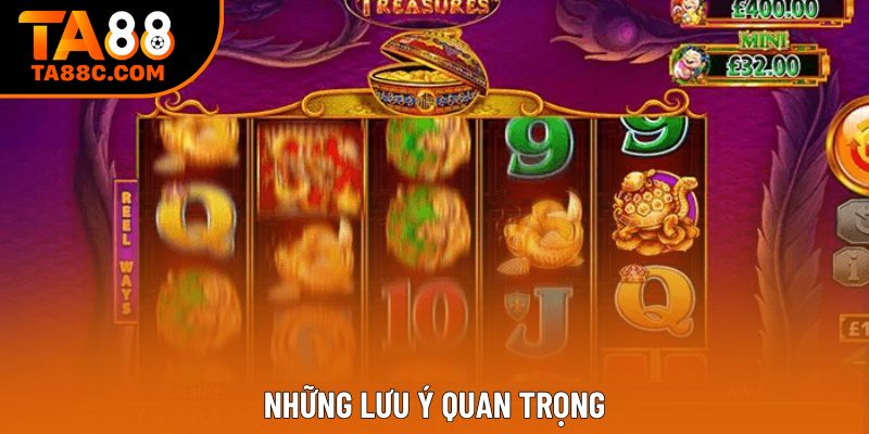 Những lưu ý quan trọng